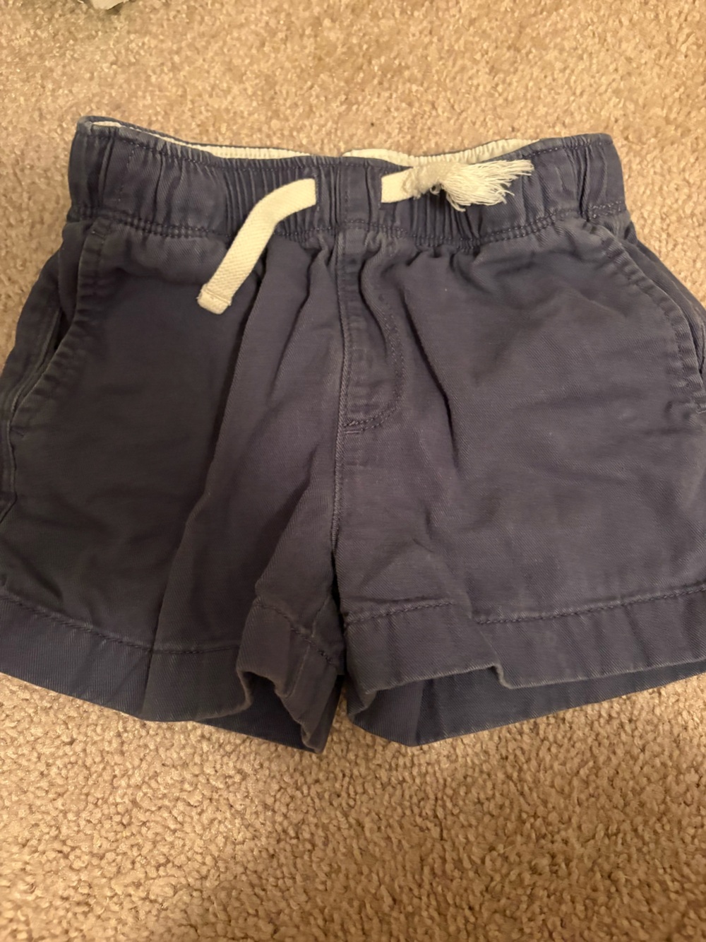 Crewcuts Navy Blue Pull-On Cargo Shorts